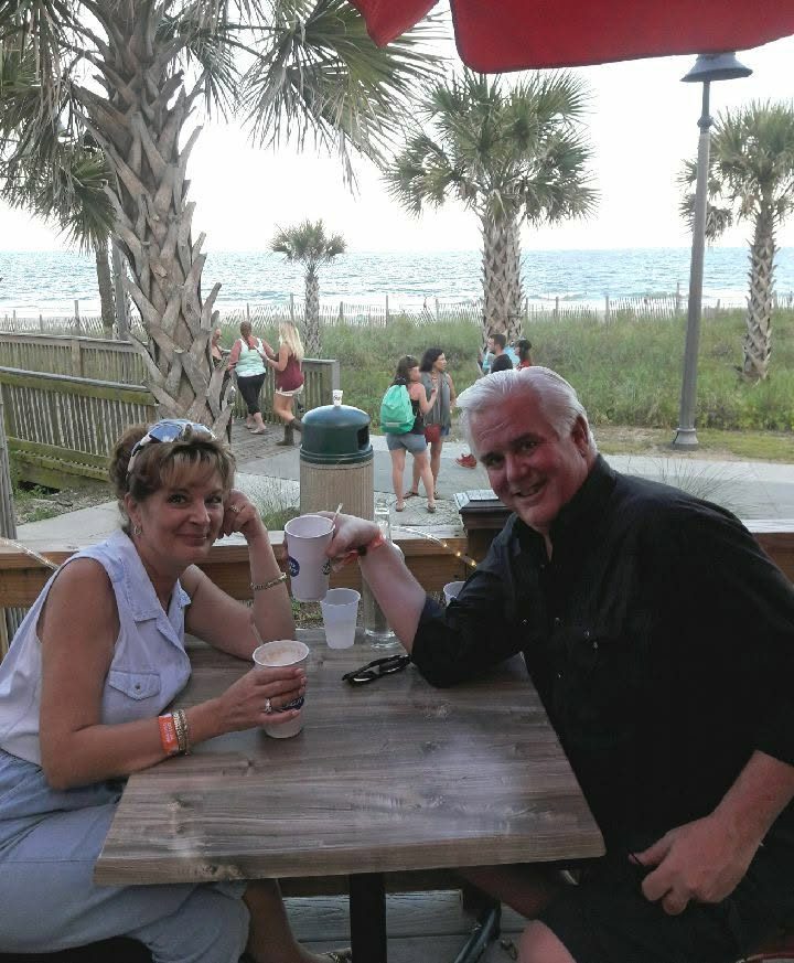 Mark and Dannie at the beach, 2019